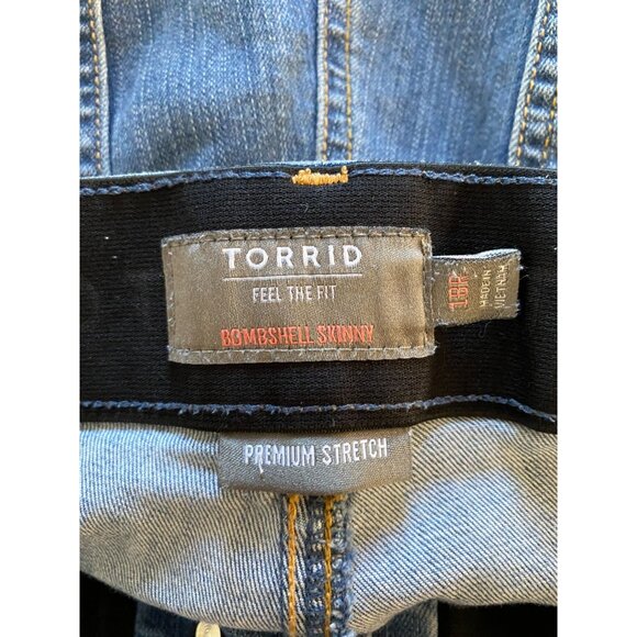 Torrid Womens Bombshell Skinny Jeans 18R Premium Stretch Denim Super Soft - Picture 4 of 8
